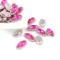 Top Quality  Crystal Jewelry  Horse Eye Sew on Crystal Rhinestones  for Clothing