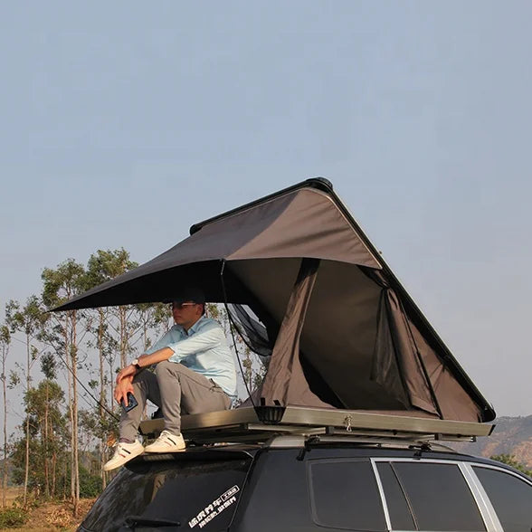 China Factory Wholesale Automatic Hard Shell Outdoor Double Layer Roof Top Tent Summer Season Tent for Sale