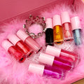 24 Color Changing Lip Oil Vegan Pink Lipgloss with Magic Moisturizing Flavouring Big Brush Lip Plumper Fruit Clear Lip Gloss