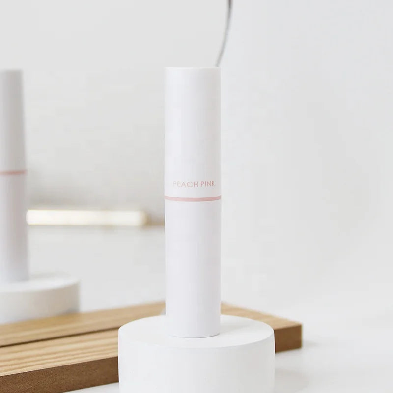 Hot Selling Cheap White Gloss Empty Lipstick Tubes DIY Round Tube Lip Balm Container for Travel Cosmetics Makeup