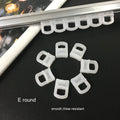Small Square Plastic Hanging Wheel Car Curtain Hook Rail Home Use Curtain Pulley Accessories Wholesale by Manufacturer
