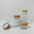 5g 10g 15g 20g 30g 50g 100g Transparency Bamboo Jar with Real Bamboo Cap White Gasket for Cosmetic Jars Face Cream Packaging