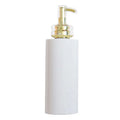 White PET Plastic 300ml/10oz Bottles with Gold Pump for Body Milk Facial Cleanser Lotion Cosmetics