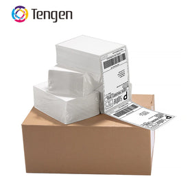 Low MOQ Thin Self Adhesive Product Thermal Labels 100 X 100mm Box Packaging Sticker Labels