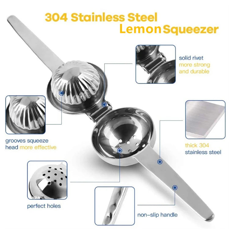 Best Selling Product Lemon Squeezer Stainless Steel Lemon Squeezer Kitchenware 304 Stainless Steel Cutlery