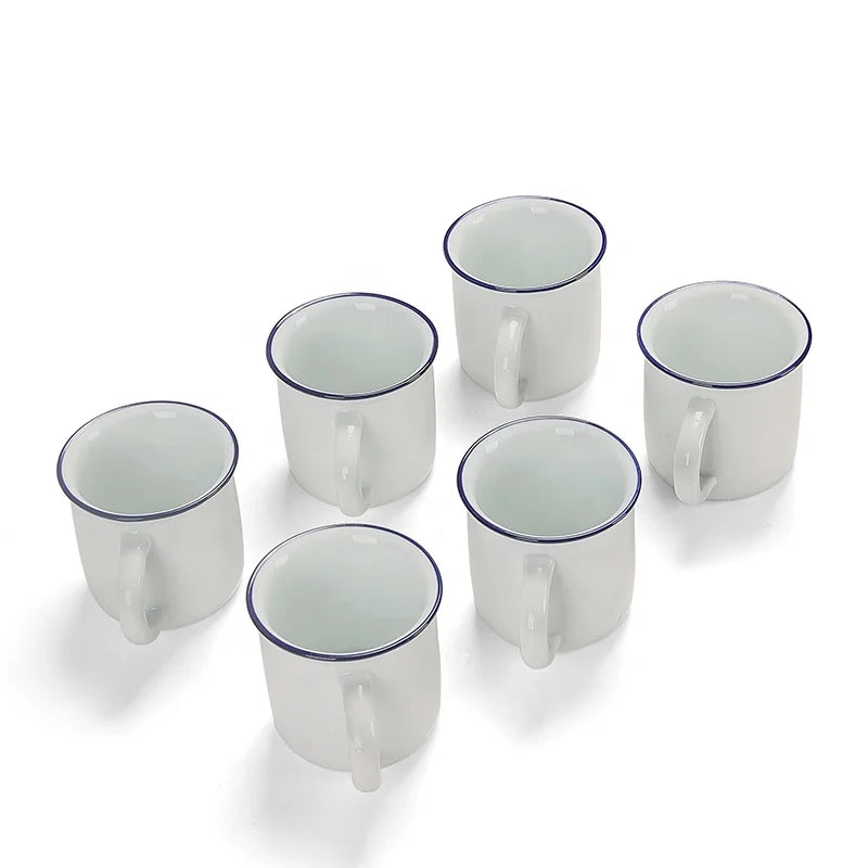 White Ceramic Mug Ceramic Cup Porcelain Coffee Mug Milk Cup
