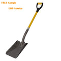 Heavy Duty Site Gardening Tools Fiberglass Handle Reinforced Square Mouth Shovel