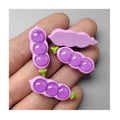 100pcs Cute Simulation Jelly Flat Back Bean Pod Flatback Resin Cabochon Fit Phone Case Decor DIY Hair Bows Center Scrapbooking