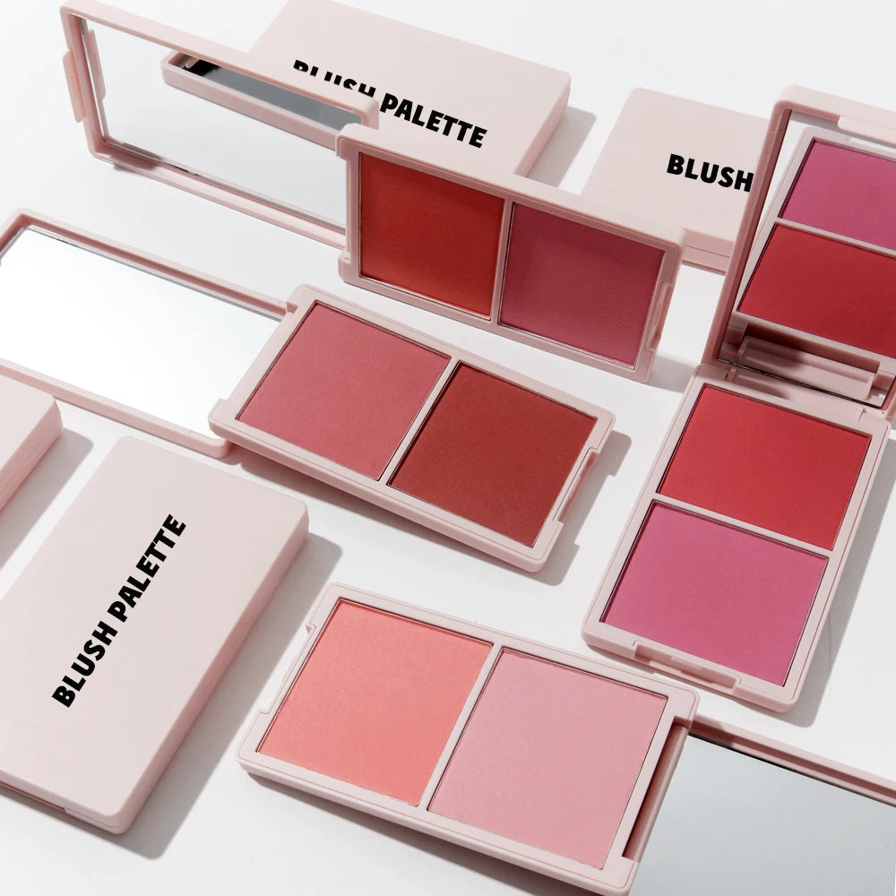Wholesale 2 In1 High Pigmented Cheek Tint Waterproof Long Lasting Blush Private Label Bronzer Blush Palette