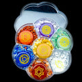 Power 7 Seven Chakra Crystal Chips Stone Chakra Stone Set Hot Selling Natural Love Gemstone Feng Shui Engraving 5 Sets Carved