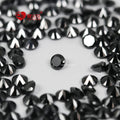 Wuzhou Factory Lab Created Black Moissanite Diamond 0.8mm-2.9mm Round Cut Moissanite