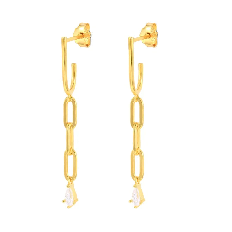 Luxury 2022 Long Chain 925 Sterling Silver Earring for Women Fashion Jewelry