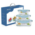 Food Grade Material Lunch Box  Heat-resisting Glass  Lunch Box Customizable Bento Lunch Box for Office and  Adult