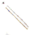 Wholesale Single Row 18cm Gold AB Rhinestone Bikini Connector for Swimwear