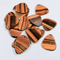 Huiying Smooth High-Grade Shining Stone Yellow Tiger Eye Guitar Pick