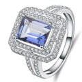 Drop-shipping Fashion Accessories 925 Sterling Silver Mystic Quartz Gemstone Jewelry Rings for Women