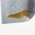 Hot Selling 20*24cm Crystal Rhinestone Trim Mesh Roll Diy Self-Adhesive Crystal Mesh Accessory Sticker