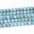 Wholesale Natural Real Dominican Republic Larimar Semiprecious Stone Gem Beads for Jewelry Making 6mm 8mm 19cm/38cm