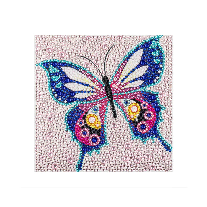 5d Diamond Painting for Kids No Frame Butterfly Small Paintings DIY Crystal Big Gem Diamond Art Painting for Kids