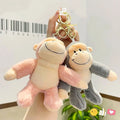 Wholesale Bag Charms Ornament Soft Chimpanzee Plush Keychains Toys Pendants Monkey Stuffed Animals Toys Gorilla Plushie KeyChain