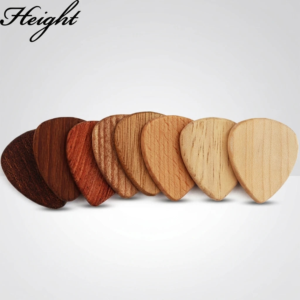 Custom Wooden Guitar Picks OEM Logo Eco Friendly 3mm Durable Picks for Acoustic Electric Guitar