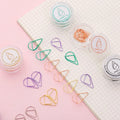 10 Pcs/box Creative Water Drop Paper Clips Holder Mini Metal Bookmarks Cute Kawaii Book Markers Korean Stationery Student Item
