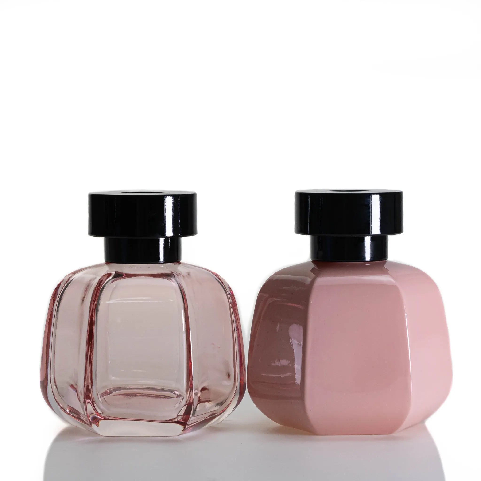 Wholesale Luxury Glass Reed Diffuser Bottle 120ml Hexagon Glass Diffuser Bottle Empty Reed Diffuser Glass Bottle with Cap