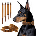 Tactical Dog Collar Cow Leather Durable Perro Training Leather Tactical Dog Collar