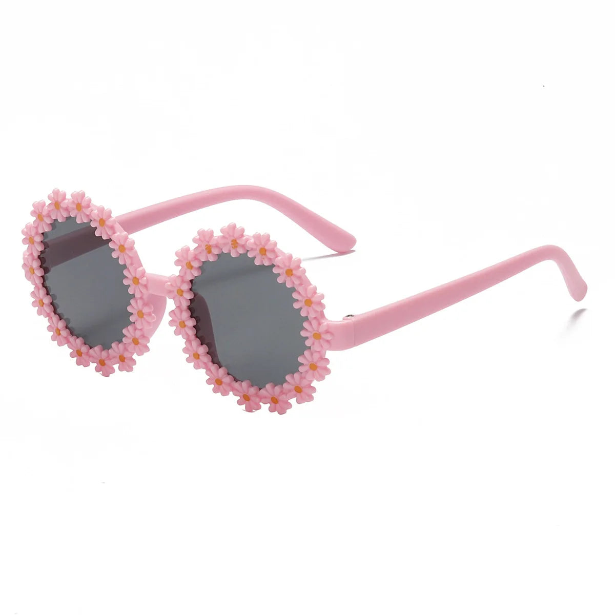 2023 New Girls Round Flower Daisy Sunglasses