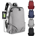 Custom Logo Durable Business Travel Waterproof  Oxford School Bag Cheap 15.6 Inch Student Laptop Backpack with USB