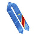 100% Satin Polyester Congo International Study Abroad Adult Graduation Scarf Sash