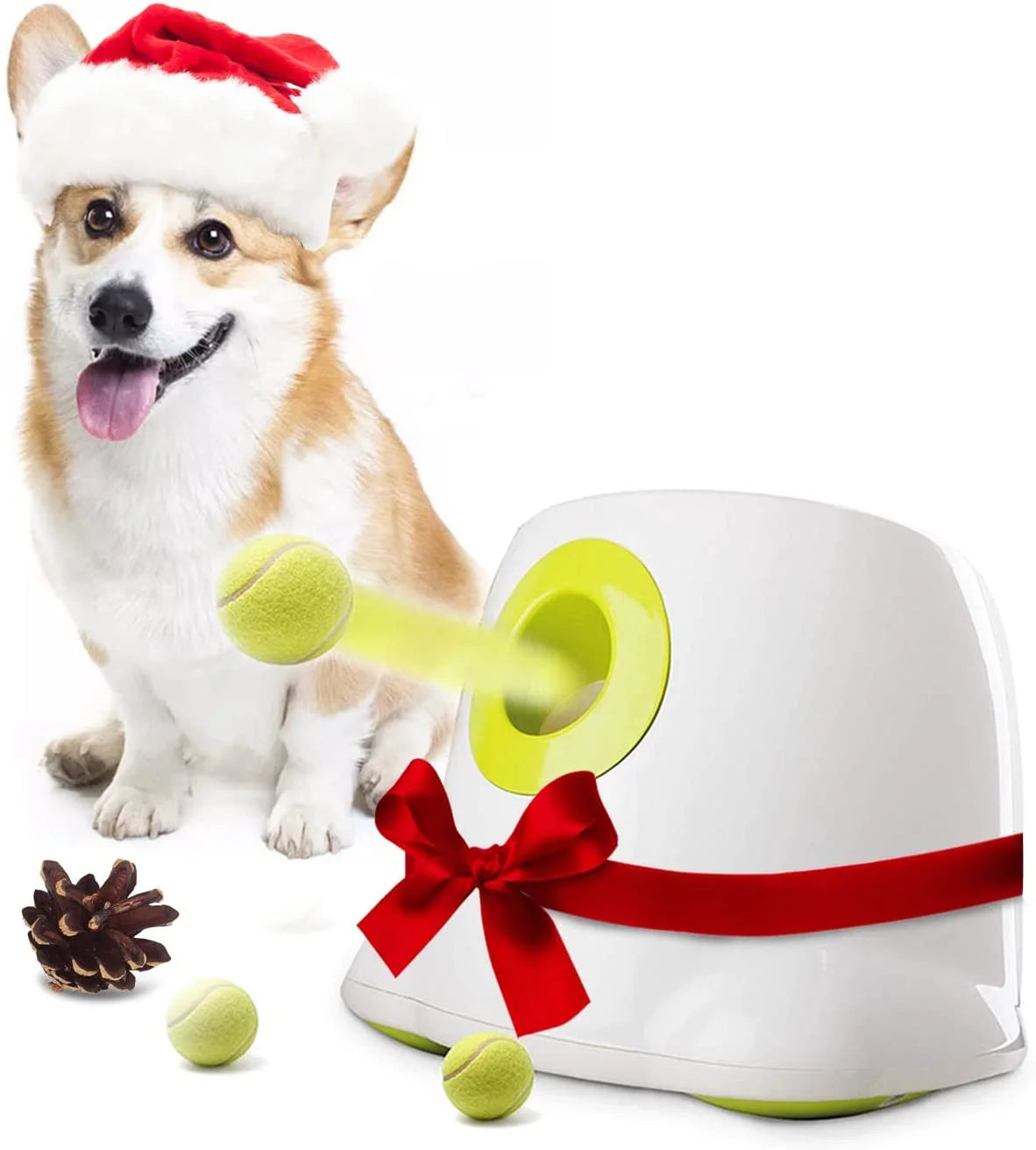 All-For-Paws Automatic Tennis Ball Launcher Dog Ball Thrower Machine Hyper Fetch Tennis Ball Launcher