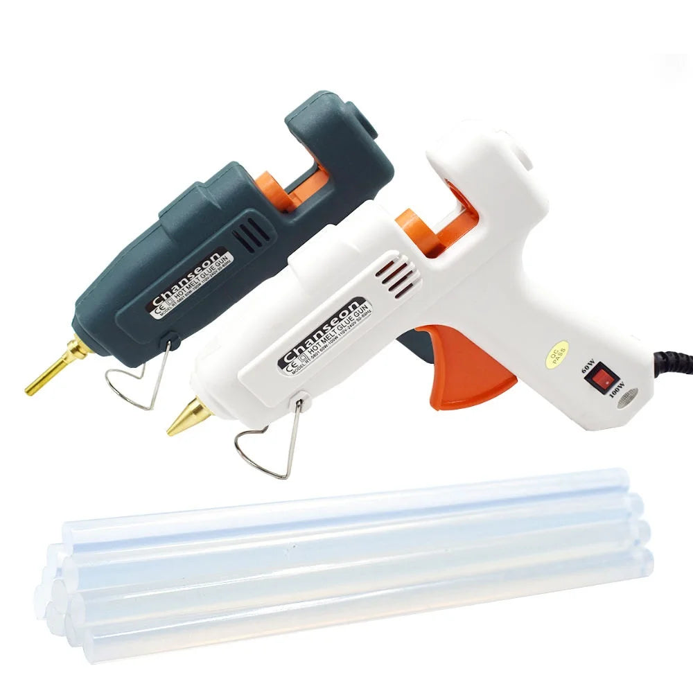 EU Plug 60w/100w Power Switching Diameter 11mm 200mm Length DIY Industrial Glue Sticks Hot-Melt Guns Chanseon CS-618