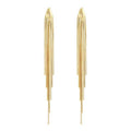 Personalized Fashion Long Tassel Earrings Gold Plated Hanging Earrings for Women