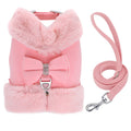 Winter Warm Cute Pets Puppy Pug French Bulldog Clothes Vest Chihuahua Yorkie Dog Cat Harness Leash Set