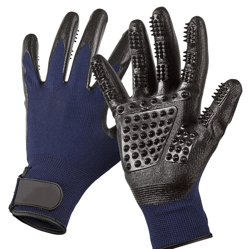 Handsome Pet Grooming Mitts Pet Dog Cat Hair Remover Mitts Guantes De Mascotas Deshedding Brush Pet Grooming Mitts