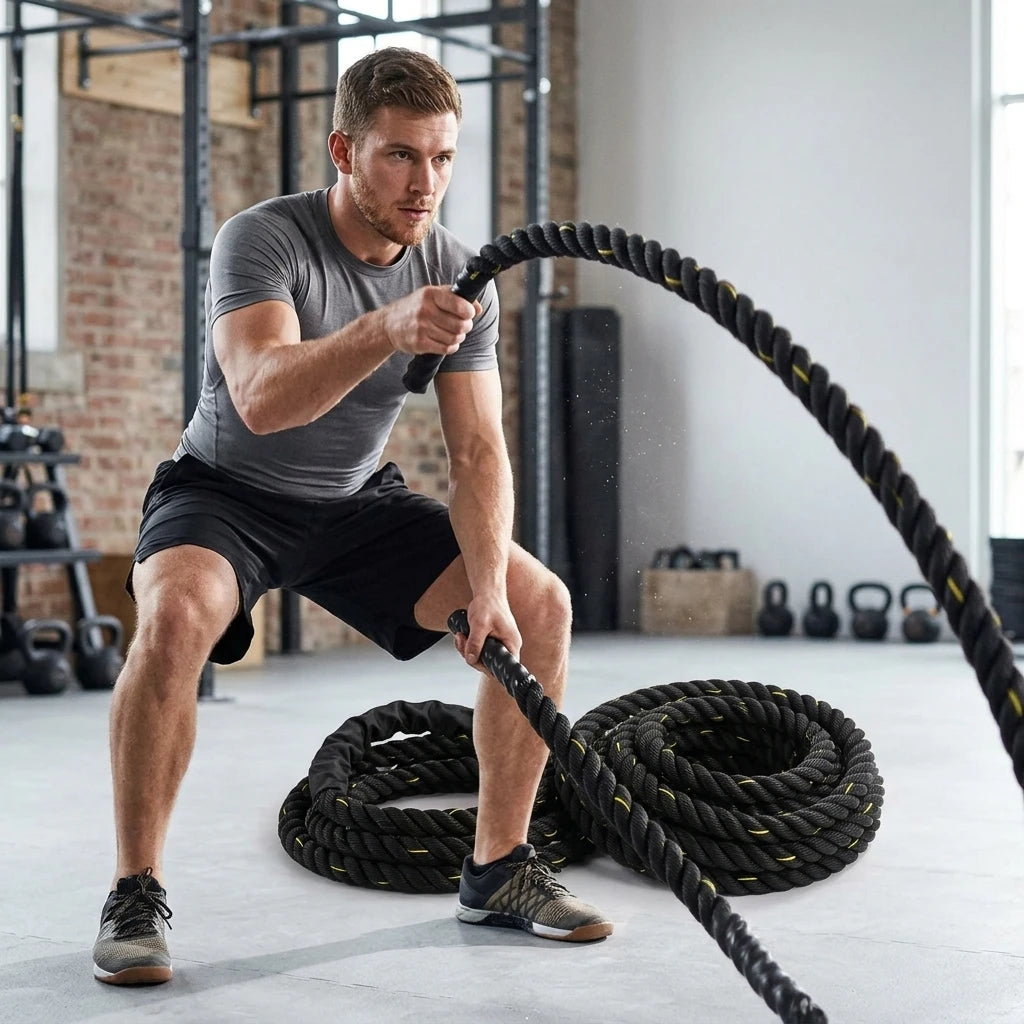 NQ SPORTS Fitness Battle Rope Strength Training Co Supply Work Out Polyester Rop Rope
