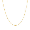 Wholesale Bulk Trendy 925 Sterling Silver 18K Gold Bead Link Necklace Chain New Design for Gift for Ladies