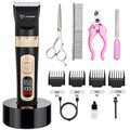 2024 Wholesale Dog Clippers Cordless and Portable Pet Hair Trimmer Clippers Pet Grooming Kit Low Noise Dog Cats Hair Clippers