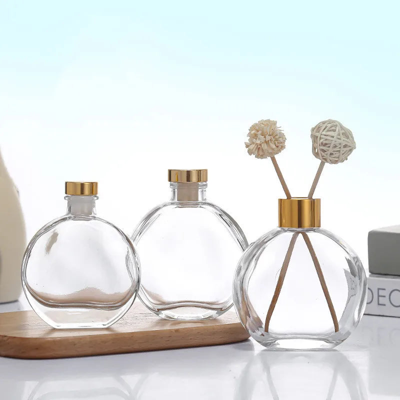 50ml 100ml 150ml 200ml 250ml Fragrance Aroma Diffuser Bottle air Freshener Perfume Glass  Bottles with Stopper
