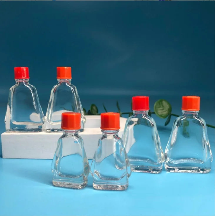Fengyoujing Glass 3ml 7ml Customized Cooling Oil Flask with Screw Cap for Mascara Skin Care Cream Wigs Packaging