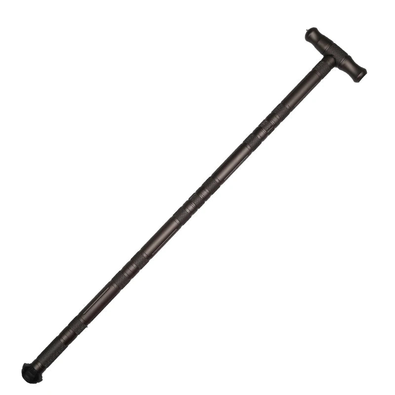 Durable Outdoor Tactical Alpenstock Folding Walking Tool Multifunctional Hand Tool for Hiking and Camping