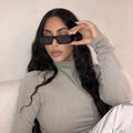 Lucky MN1935 Four Pieces Lens Wrap Sun Glasses Wide Frame Shades Women Trendy Sunglasses