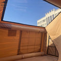 Inflatable Camping Tent With Pump Waterproof Easy Setup Canvas Hot Tent Air Blow up Tent Cabin