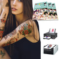 AB Temporary Tattoo Paper Waterproof Removable Transfer Decal Stickers for Children's Arm Tattoos