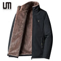 Liu Ming Customized Fashion 2025 Winter Men Windbreak Plus Thick Warm Windproof Fur Coats Plus Size Parka Jackets