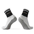 HAPPYZUFENG GRIP Custom QUICK DRY Non-slip Soft Thick Anti-Foul Anti-slip CREW Socks Striped Grip Football Soccer Youth