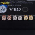 New Arrival Hip Hop Moissanite Earrings Pass Diamond Tester Sterling Silver Gold Plated Men Screw Back VVS Diamond Ear Studs