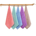 20-Pack 260GSM Coral Fleece Square Small Towels Soft Absorbent Kitchen Dishwashing Cloths Hand Wiping Gift Cleaning Cloths Plain