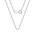 0.6/1/1.5/2/3mm Box Chain Wholesale 925 Sterling Silver Italy Adjustable Box Chains Necklaces Link for Women Custom Fine Jewelry